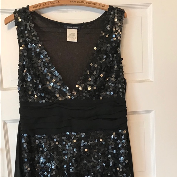 Boston Proper Dresses Black Sequin Cocktail Dress Size 10 Poshmark